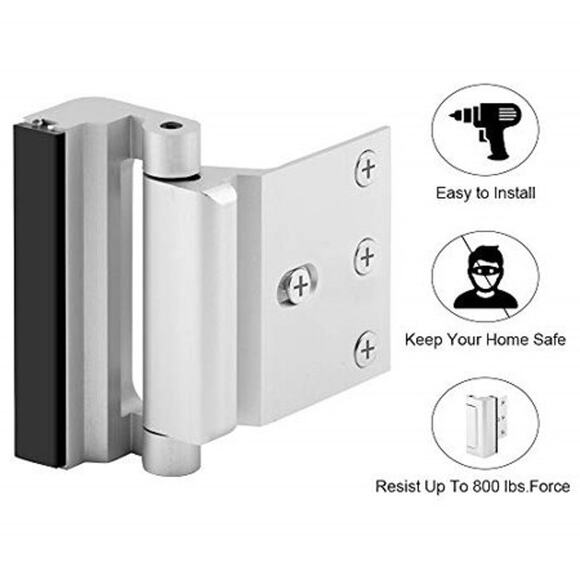 NWT EverPlus Home Security Childproof Door Lock 3 Stop 800lbs Inward Swing Lock - Picture 1 of 1